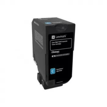 Lexmark 74C2HCE Toner-Kit Cyan Return Program Corporate. 12K Seiten für