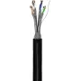 GoobayCat.7 Rohkabel Outdoor-Netzwerkkabel, S/FTP (PiMF), Schwarz (52769)
