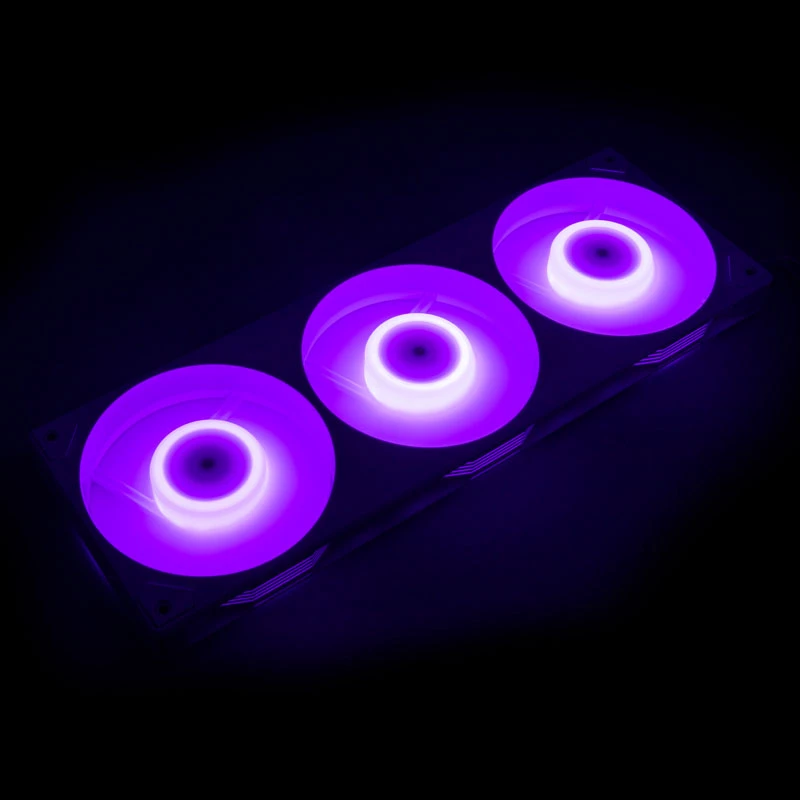 AKASA Vegas A36 120mm ARGB Gehäuselüfter - Weiß (3er-Pack)