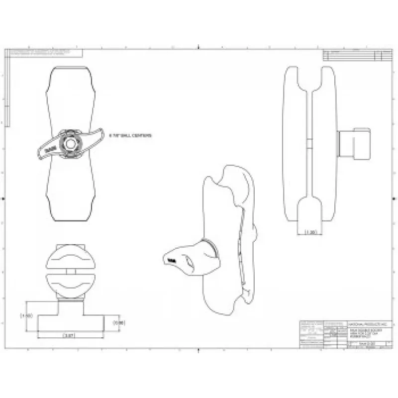 Doppelgelenkarm RAM Mounts RAM-D-201U