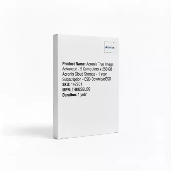 Acronis True Image Advanced - 5 Computer + 250 GB Acronis Cloud-Speicher - 1 Jahr Abonnement - ESD-DownloadESD