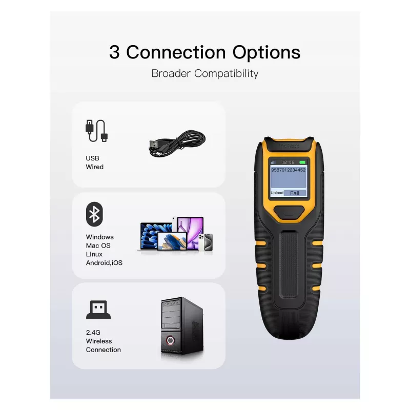 inateck Barcodescanner 47 schwarz [BCST-47_Schwarz]