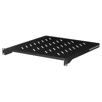 Rack shelf LANBERG AK-1005-B — 1U 19 Zoll Rack Shelf, 500 mm Tiefe, 482,6×45 mm, schwarz, 25 kg Kapazität