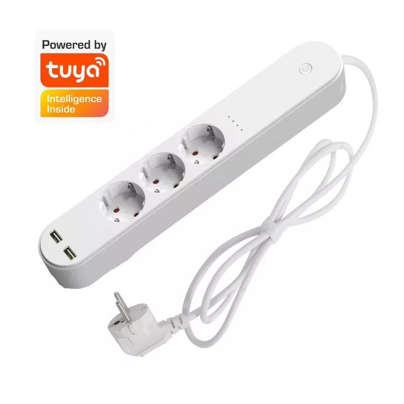 Smart Power Strip Denver SHP-310U 3 AC-Ausgänge Typ F 3680 W