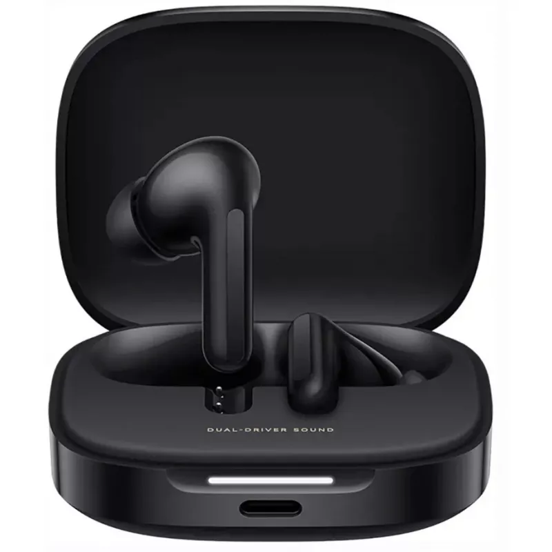 Headset Xiaomi Buds 6 In-Ear kabellose binaurale Ohrhörer, Bluetooth 5.4, ANC, 42 h Wiedergabe, IP54, Nacht Schwarz