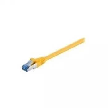 Wentronic Goobay CAT 6a Patchkabel, S/FTP (PiMF), Gelb, 3 m – LSZH halogenfrei, Kupfer (93781)