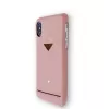 VixFox Handy-Rückenschale für iPhone XSMAX mit Kartenfach, rosa