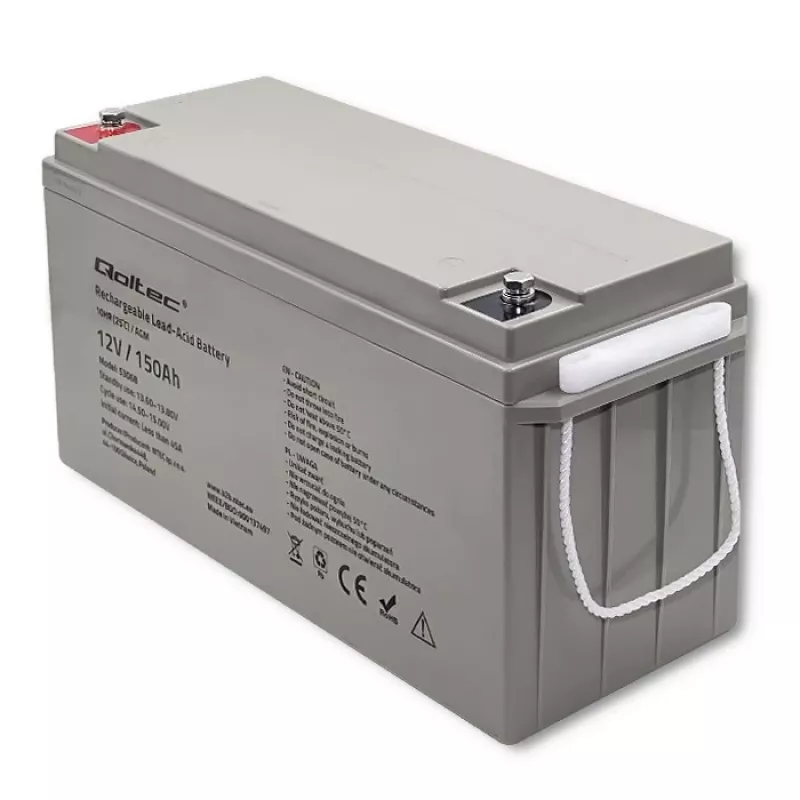 Qoltec 53068 AGM-Batterie | 12V | 150Ah | max. 2250A