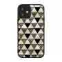 Schutzhülle iKins für Apple iPhone 12 mini, Pyramidenstruktur, schwarz