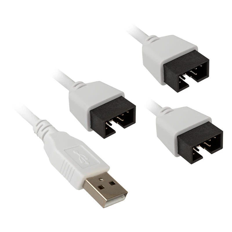 USB Hub Lian Li PW-U2TPAW Typ-A-Stecker 1-auf-3 IDC 9-Pin