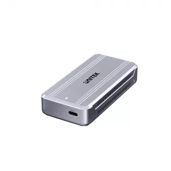 SSD-Gehäuse Unitek S1242AGY01-EU USB4 40 Gbit/s, M.2 NVMe, bis zu 8 TB, Aluminium/Kunststoff, aktive Kühlung