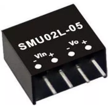 Netzteil/Wandler Mean Well SMU02N-15, Eingang 21,6–26,4 V, Ausgang 15 V, 2 W