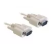 Serielles Kabel DeLOCK RS-232 2m Beige DB-9