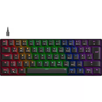 Mechanische Gaming-Tastatur Speedlink ATMOS RGB — kompaktes Layout, RGB-Hintergrundbeleuchtung