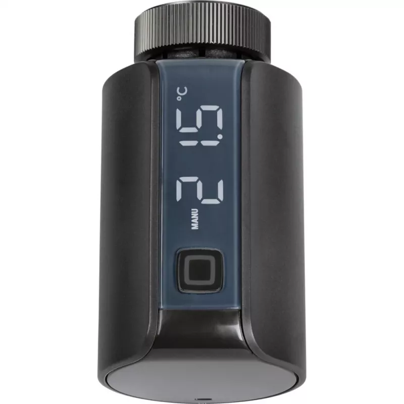 eQ-3 AG HmIP-eTRV-E-A, Schwarz, Tasten, IP20, 0 - 50 °C, 868 - 868,6 MHz, 230 m