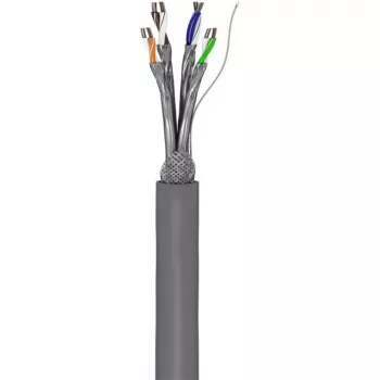 Wentronic Goobay CAT 6 Netzwerkkabel, S/FTP (PiMF), Grau, 305 m – CCA Kupfermix, AWG 23/1 (solid), PVC (95696)