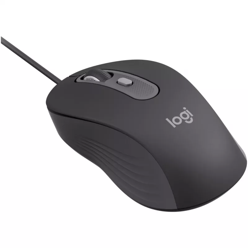 Logitech Signature Wired M520 for Business Optical Wired Maus USB-C Plug-and-Play Windows/Mac/Chrome/PC/laptops - Graphite