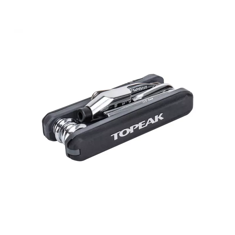 Multitool Topeak Hexus X Schwarz Edelstahl 90mm