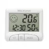 Elektronisches Innen-Hygrometer Medisana HG 100 — Digitales Thermometer, Luftfeuchte 20–90 %, Temp -10–50 °C, Tischdisplay, Batterie AAA