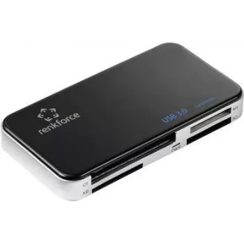 Renkforce RF-PCR-350 Externer USB 3.0 Kartenleser, Schwarz (RF-5173664)
