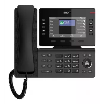 IP-Telefon Snom D815WB Schwarz — 5 Zoll IPS-Display, Gigabit-Ethernet, Wi‑Fi 802.11n/ac, PoE, Bluetooth
