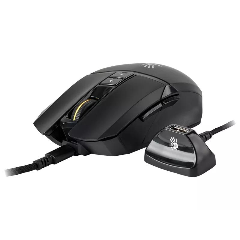 A4TECH BLOODY Maus R36 ULTRA WRLS 2.4G+USB Schwarz
