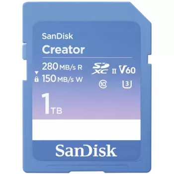 SanDisk Creator SD UHS-II Speicherkarte, 1 TB, Blau, SDSDXEP-1T00-GNCIS