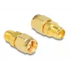 DeLOCK Adapter RP-SMA-Buchse auf SMA-Stecker 9 mm Durchmesser 18 mm Breite