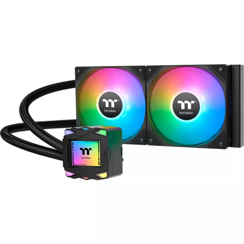 Thermaltake LA240 ARGB Mainboard-Flüssigkeitskühlsatz 12 cm Schwarz 1 Stk.