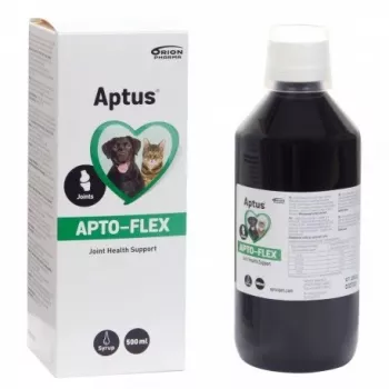 Flüssiges Gelenkergänzungsmittel Aptus Apto-flex 500 ml für Hunde und Katzen, flüssiges Diätfuttermittel, konservierungsmittelfrei