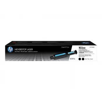 HP Original 103AD Neverstop Schwarz Toner Refill Kit , Two Tonerkartusche Set