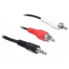 Audiokabel 3,5 mm/2 x Cinch DeLOCK 84212