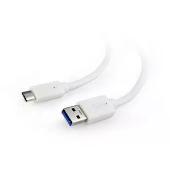 KABEL USB-C AUF USB3 0.1M WEISS/CCP-USB3-AMCM-W-0.1M GEMBIRD