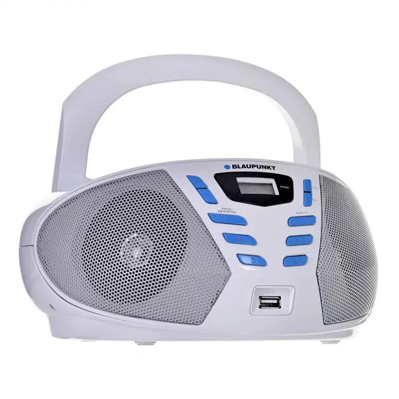Blaupunkt BB7-WH tragbarer Stereoanlage Digital 2.4 W FM Grau MP3-Wiedergabe
