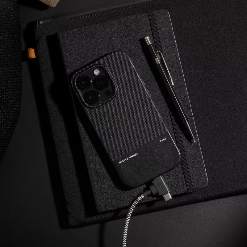 Lade- und Datenkabel native union Belt Kabel Duo Pro USB-C auf USB-C und Lightning Schwarz