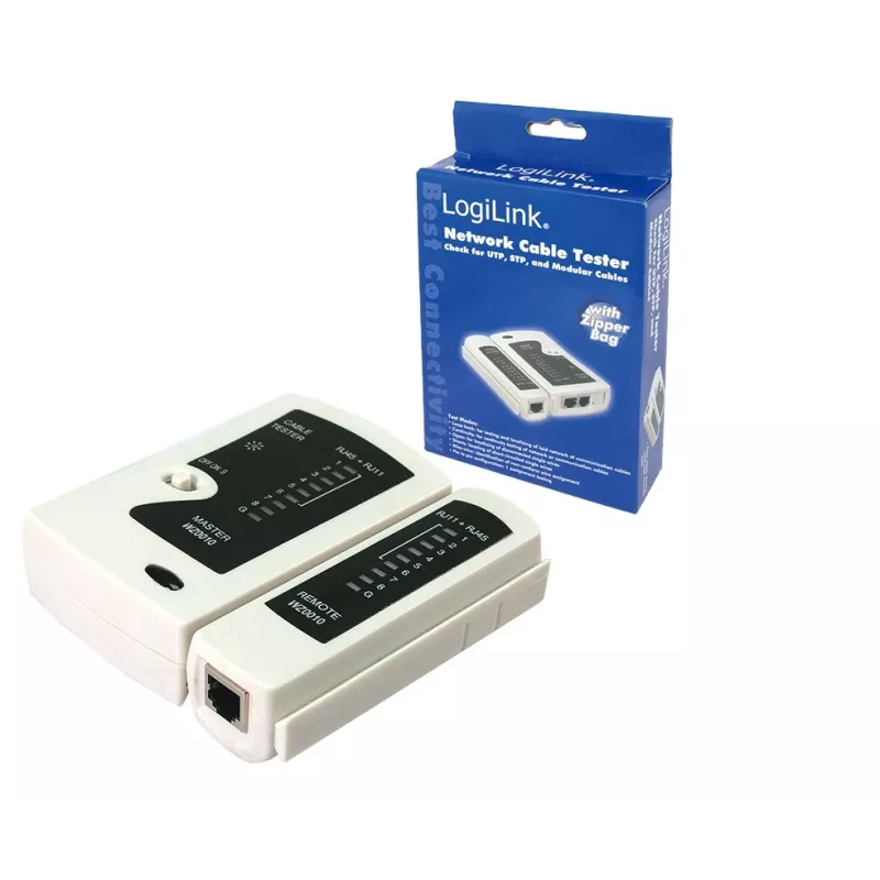 Kabeltester, LogiLink WZ0010, Netzwerkkabel-Prüfgerät