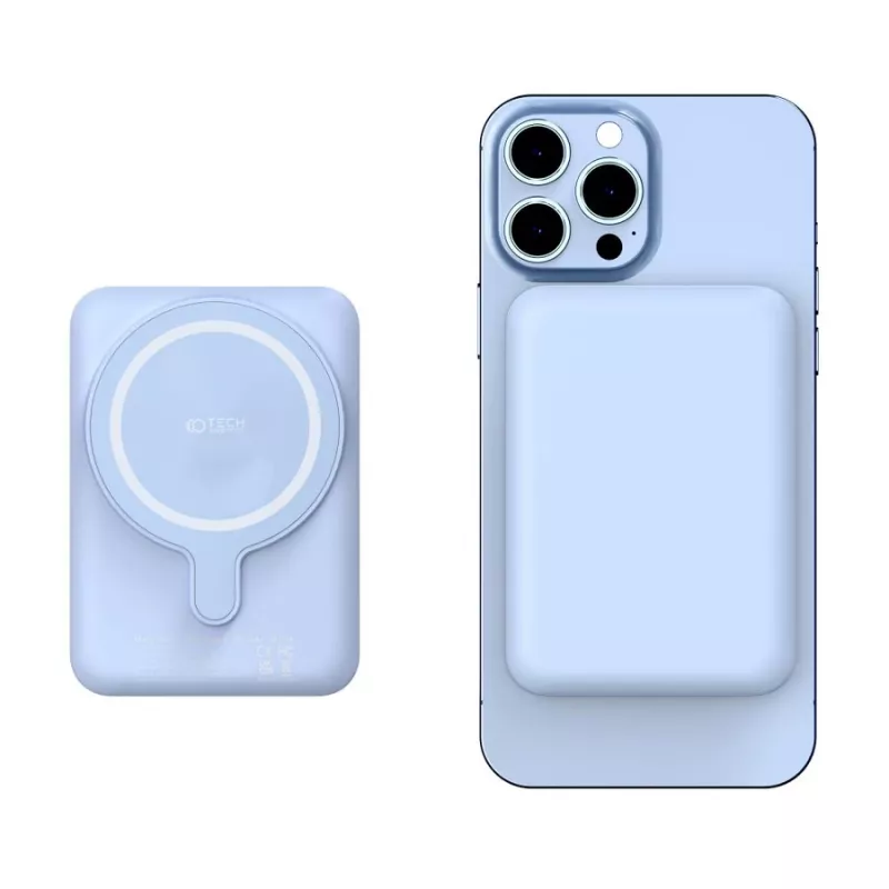 Tragbare Powerbank TECH-PROTECT PB10 LIFEMAG 5000mAh Blau