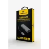 Gembird A-AMU3-LAN-01 USB-A-auf-Gigabit-LAN-Adapter mit 3-Port-USB-3.0-Hub, Schwarz