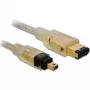 FireWire A/A Kabel DeLOCK 1,0m Grau