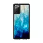 Schutzhülle iKins für Samsung Galaxy Note 20 — Blue Lake und Schwarz, schlank Cover