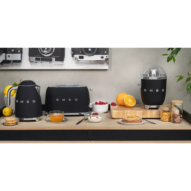 Toaster Smeg 50's Style TSF01BLMEU 2 Scheiben Schwarz Edelstahl