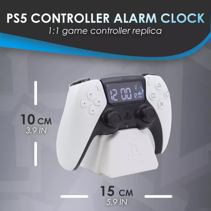 Wecker Paladone PS5 PP9405PSV3 mit LED-Anzeige, batteriebetrieben