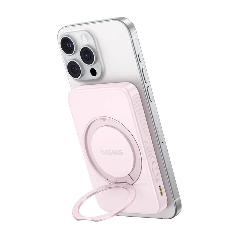 Powerbank Baseus PicoGo Qi2 5000mAh 20W Pink