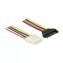 Internes Stromkabel DeLOCK 60137 0,5 m SATA 15-Pin Molex 4-Pin