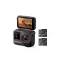 Action-Sportkamera Insta360 Ace Pro 2 — 50 MP, 8K Ultra HD (7680×3272), 1/1,3-Zoll-Sensor, bis zu 240 fps, integriertes Display, Wi‑Fi, MicroSD, 177,7 g, Schwarz