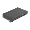 Patchpanel DELOCK Mini Desktop RJ45 6-Port Cat.6A geschirmt, Metall, schwarz, 80×22×125 mm