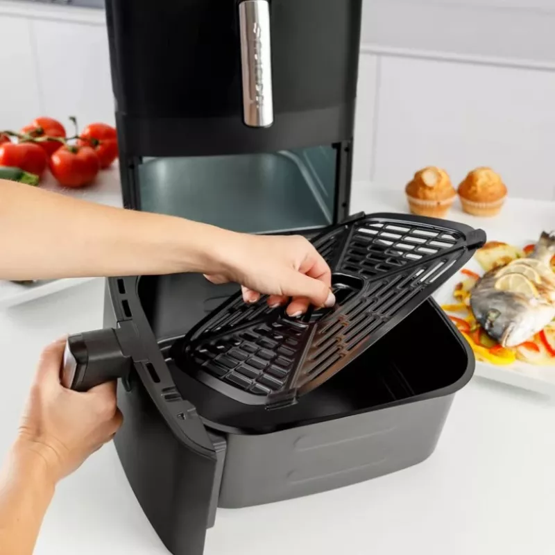 Taurus Air Duo Slim Heißluftfritteuse ohne Öl mit zwei Körben