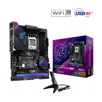 Motherboard ASRock X870 Riptide WiFi — ATX, AMD X870, Sockel AM5, DDR5, 4 DIMM, 256 GB, Wi‑Fi 7, 2,5GbE