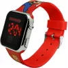 Kids Euroswan Armbanduhr LED Super Mario rot digitale Kinderuhr mit LED-Display