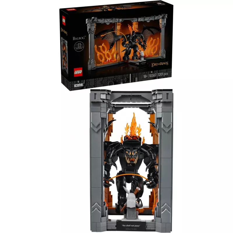 LEGO ICONS 10367 Der Herr der Ringe: Balrog Book Nook